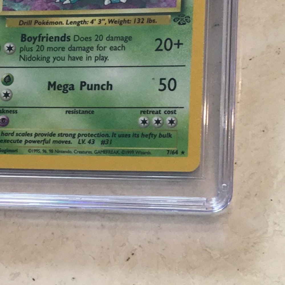 Nidoqueen 1999 Pokemon Holo 7/64 Jungle CGC 6 Graded Card - Picture 3 of 8